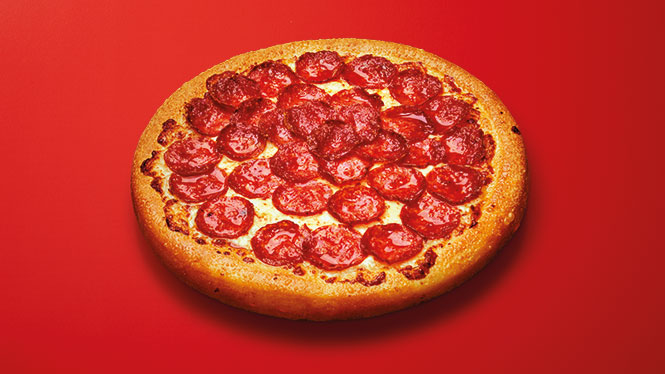 Pepperoni pizza från Pizza Hut