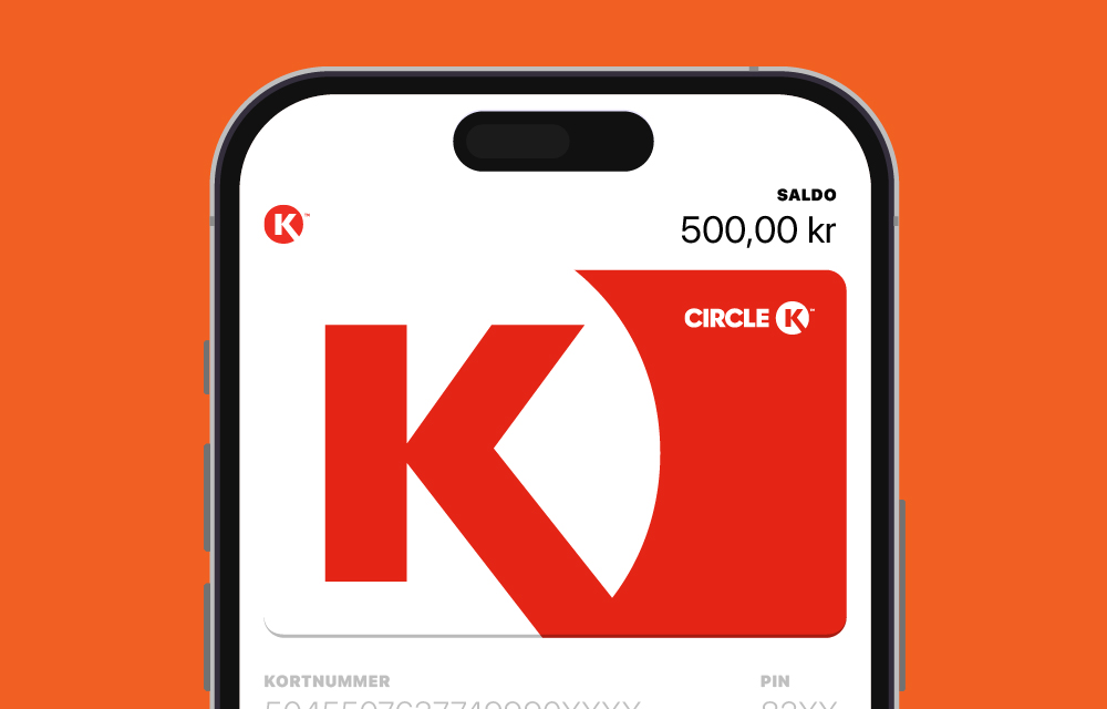 BIld på Circle K presentkort värde 500 kr