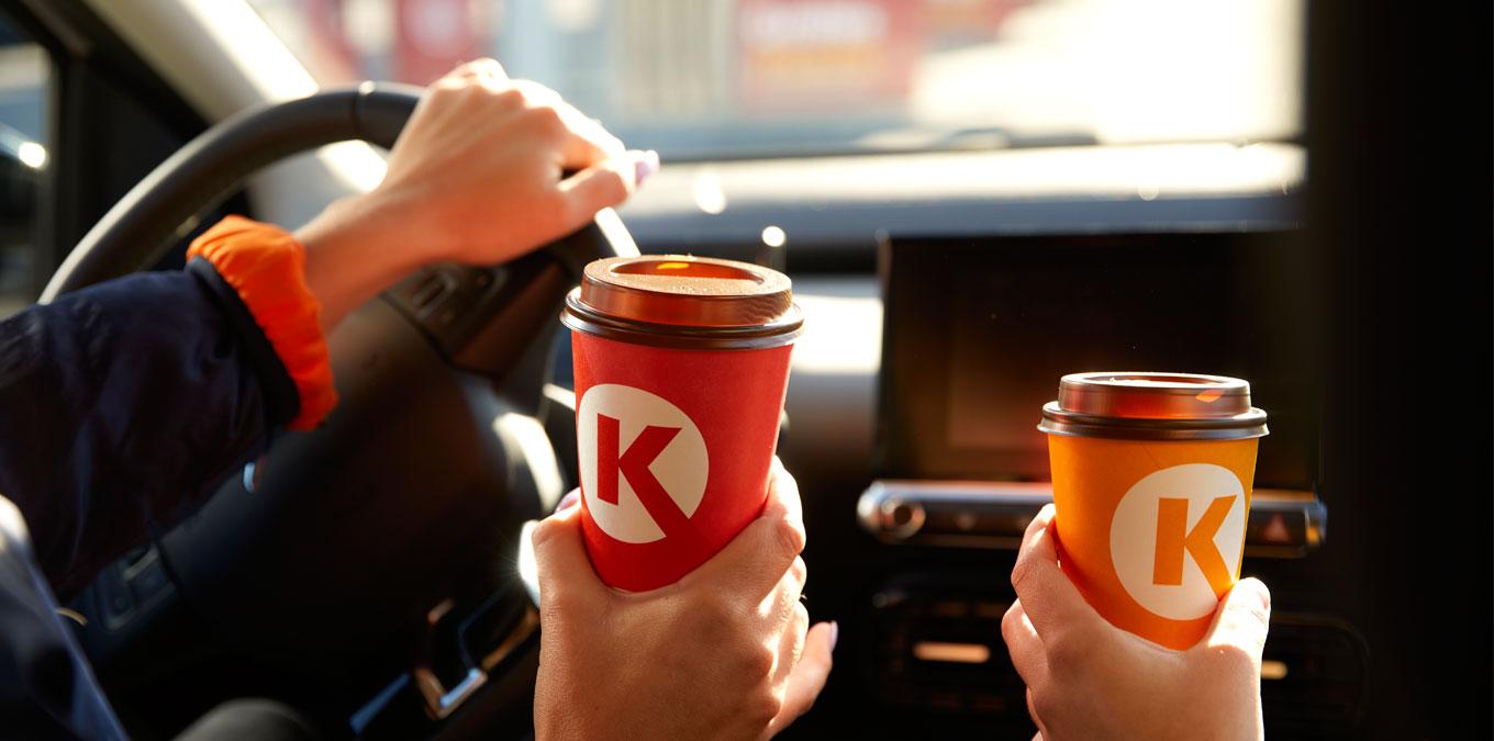Circle K kaffe i bilen
